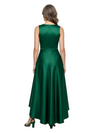 ChicSew Round Neck Sleeveless A-Line Satin Mother Of The Groom Evening Gowns