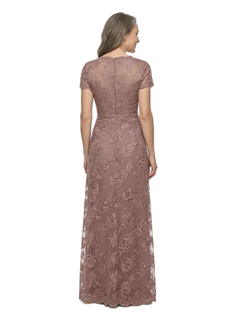 ChicSew Trendy Short Sleeve Lace Overlay Tulle Mother Of The Groom Gowns
