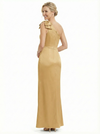 Chicsew One Shoulder Side Slit Ruched Satin Mermaid Mother Of The Bride Dresses
