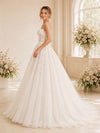 ChicSew Sweetheart A-Line Sleeveless Lace Tulle Maxi Long Wedding Dresses