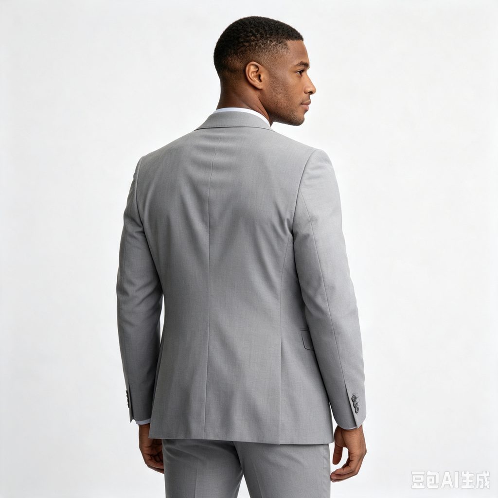 Classic 2 Piece Grey Men's Suit with Regular Fit and Sophisticated Peak Lapel