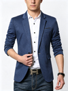 Classic 1 Piece Dark navy Men's Suit with Regular Fit and Sophisticated Peak Lapel