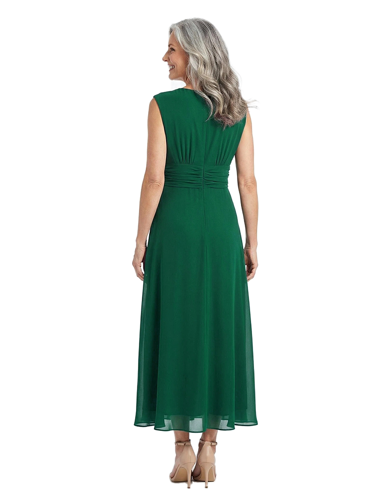 ChicSew Jewel Tea Length Chiffon A-Line Mother Of The Bride Dresses