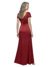 ChicSew Elegant V-Neck Lace Satin A-Line Mother Of The Bride Dresses With Side Slit