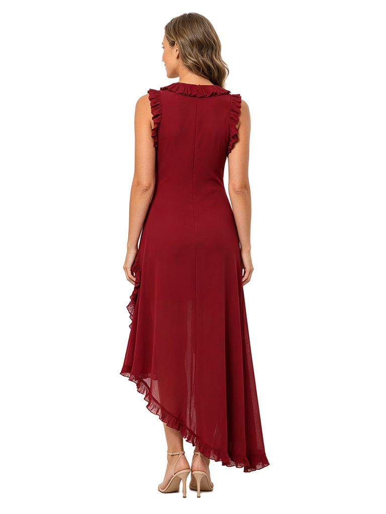 ChicSew Jewel Sleeveless High-Low Chiffon A-Line Mother Of The Bride Dresses