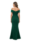 ChicSew Floral Burnout Chiffon Classy Off Shoulder Mermaid Floor Length Mother Of The Bride Gown