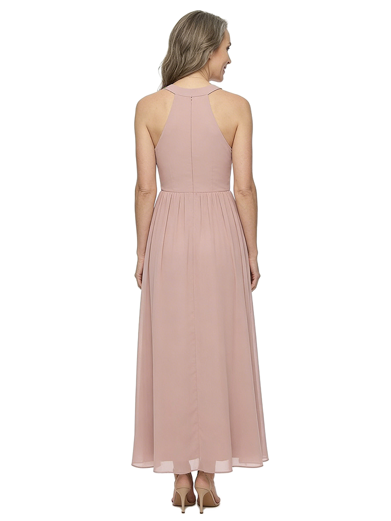 ChicSew Stylish Halter Sleeveless A-Line Chiffon Mother Of The Groom Gown With Pleats