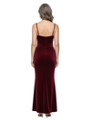 Chicsew Spaghetti Straps Sweetheart Rhinestone Velvet Floor-Length Mother Of The Groom Dress