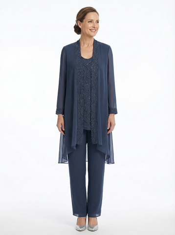 Beaded Chiffon Mother Ensemble