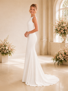ChicSew Elegant Sabrina Sleeveless Mermaid Crepe Floor-Length Wedding Dress