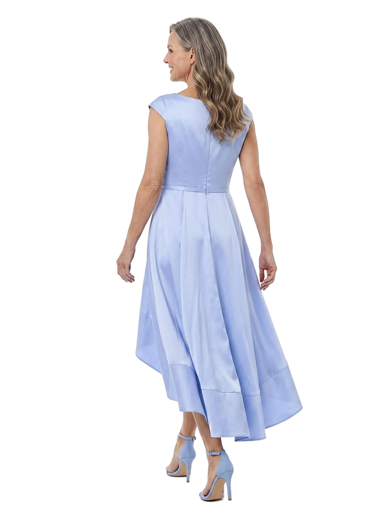 ChicSew Scoop Cap Sleeve High Low Short Mother of the Bride Dress
