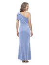 ChicSew Unique One Shoulder With Bow Velvet Floor-Length Sheath Mother Of The Bride Gown