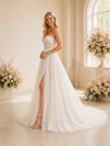ChicSew Timeless Sweetheart A-Line Lace Tulle Boning Side Slit Floor-Length Wedding Dresses
