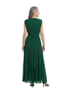 ChicSew V-Neck Flowy Chiffon Ankle Length Formal Evening Gowns