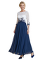 Chicsew Scoop 3/4 Sleeve Lace Applique Ankle Length Chic Mom Of The Groom Dresses