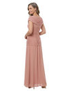 ChicSew Cowl Neck Short Sleeve Mother of the Groom Dress Ankle-Length Formal Gown