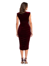 ChicSew Jewel Sleeveless Velvet Midi Sheath Mother Of The Bride Gown Dresses