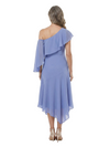 ChicSew Asymmetrical Ruffle Chiffon Sheath Tea-Length Mother Of The Bride Dress
