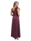 ChicSew Deep V-Neck Sleeveless Satin A-Line Mother of the Bride Dress