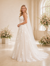 ChicSew Beautiful A-line Spaghetti Straps V-Neck Long Lace Appliques Wedding Dresses Online