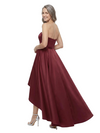 ChicSew Sexy Sweetheart High Low Satin Skirt Mother Of The Groom Party Dress