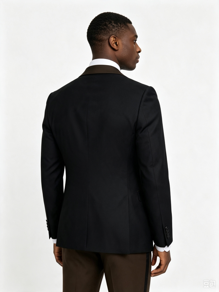 Color Blocking 1 Piece Men's Suit with Regular Fit and Sophisticated Peak Lapel