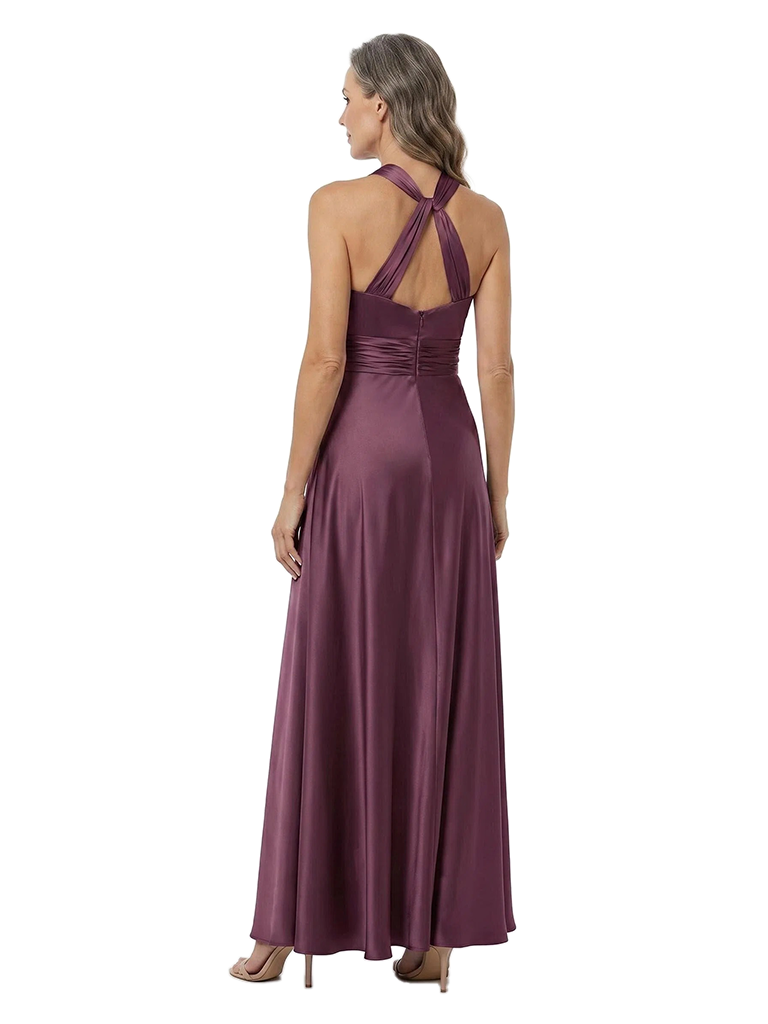ChicSew Halter Satin A-Line Ankle-Length Mother Of The Groom Dresses