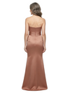 ChicSew Strapless Ruffled Satin Mermaid Floor-Length Mother of the Bride Dress