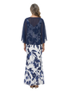 ChicSew Beautiful Chiffon Sheath Floor-Length Mother Of The Bride Dresses With Capelet