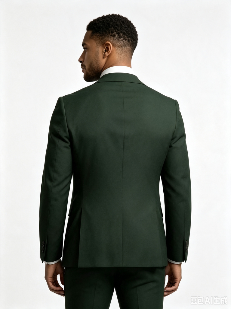Classic 3 Piece Dark Green Men's Suit with Regular Fit and Sophisticated Peak Lapel