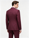 Classic 1 Piece Mulberry Men's Suit with Regular Fit and Sophisticated Peak Lapel