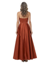 ChicSew Unique Folded Strapless Neckline Satin Ankle-Length Mother Of The Groom Gown