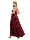 ChicSew Fancy Sweetheart Bow Knot Soft Satin A-Line Ankle-Length Bridesmaid Dresses