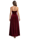 ChicSew Sweetheart Strapless Velvet A-Line Mother Of The Bride Dresses With Pleats