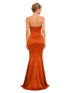 ChicSew Sweetheart Strapless Soft Satin Mermaid Floor Length Bridesmaid Dresses
