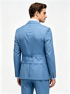 Classic 2 Piece Blue Men's Suit with Regular Fit and Sophisticated Peak Lapel