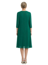 ChicSew Modern 3/4 sleeves Lace Sheath Mother Of The Bride Dresses With Lace Chiffon Jacket