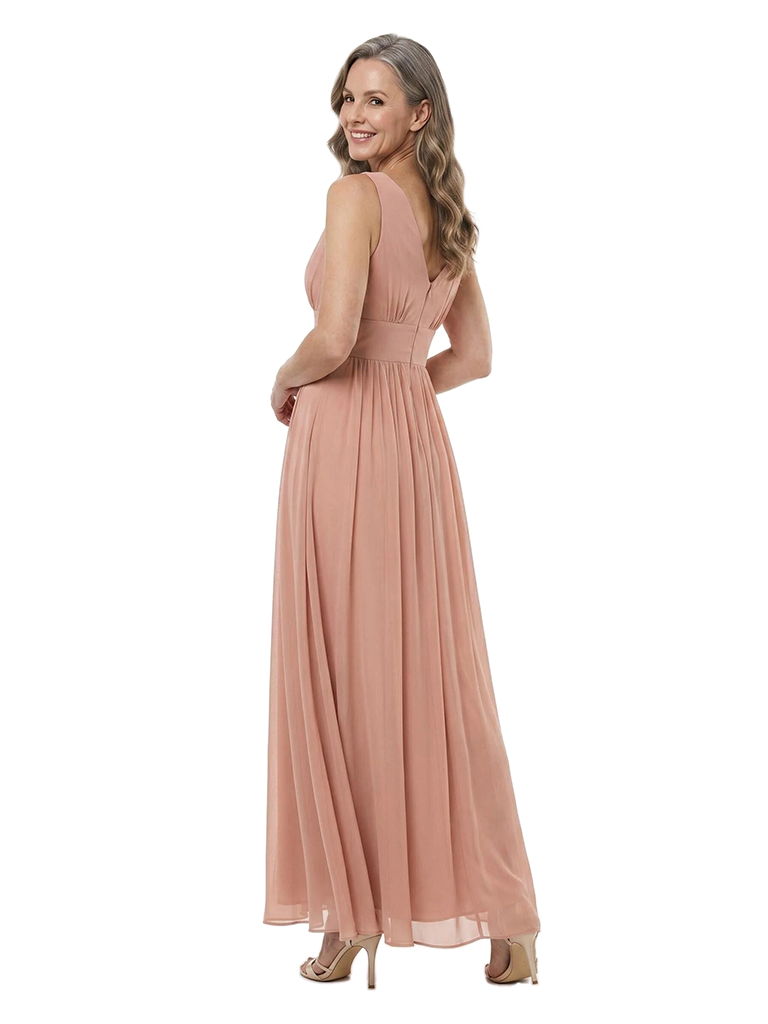 ChicSew Spaghetti Straps A-Line Side Slit Chiffon Mother Of The Groom Dresses