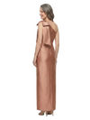 ChicSew One Shoulder Bow Detail Silky Satin Floor-Length Mother of the Bride Dresses