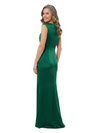 ChicSew Jewel Sleeveless Ruched Satin Sheath Elegant Mermaid Mother Of The Groom Wedding Dress