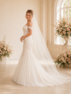 ChicSew Romantic Off Shoulder Mermaid Lace Tulle Floor-Length Wedding Dresses With Train