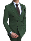 Olive Green Mens Slim Fit Suit Tuxedo 2-Piece Suits CN446