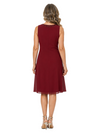 ChicSew Jewel Sleeveless Beading Knee Length Chiffon Romantic Mom Of The Groom Dresses