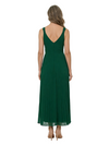 ChicSew V-Neck Sleeveless Pleated Tea Length Chiffon Casual Mother Of The Bride Dresses
