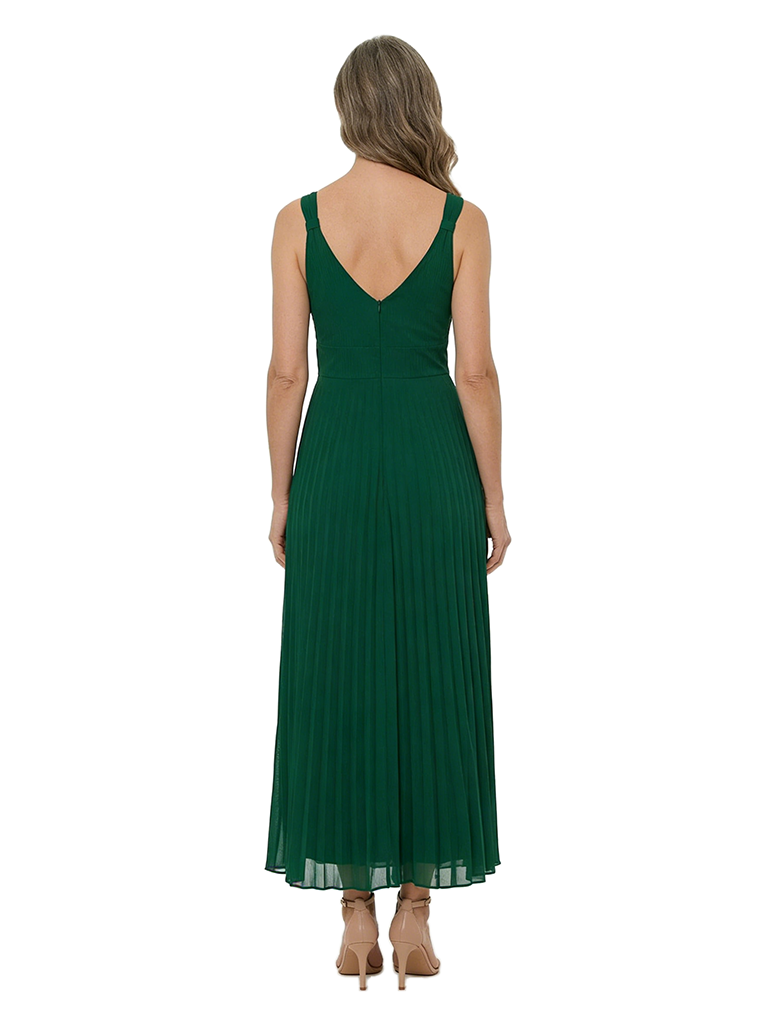 ChicSew V-Neck Sleeveless Pleated Tea Length Chiffon Casual Mother Of The Bride Dresses