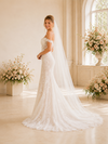 ChicSew Romantic Off The Shoulder Lace Tulle Mermaid Boning Long Wedding Dresses