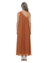 ChicSew One Shoulder Sleeveless Flowy Chiffon Ankle-Length A-Line Mother of the Bride Dress