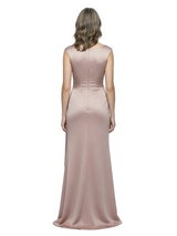ChicSew Fancy Scoop Ruched Silky Satin Mermaid Mother Of The Groom Evening Gowns
