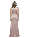 ChicSew Fancy Scoop Ruched Silky Satin Mermaid Mother Of The Groom Evening Gowns