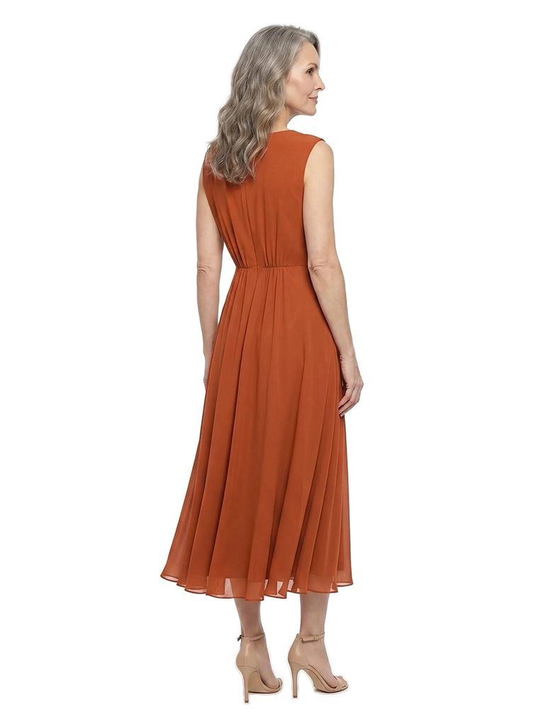 ChicSew Unique Cap Sleeves A-Line Mother Of The Groom Dresses Ruched Chiffon Asymmetrical Hem Midi Gown